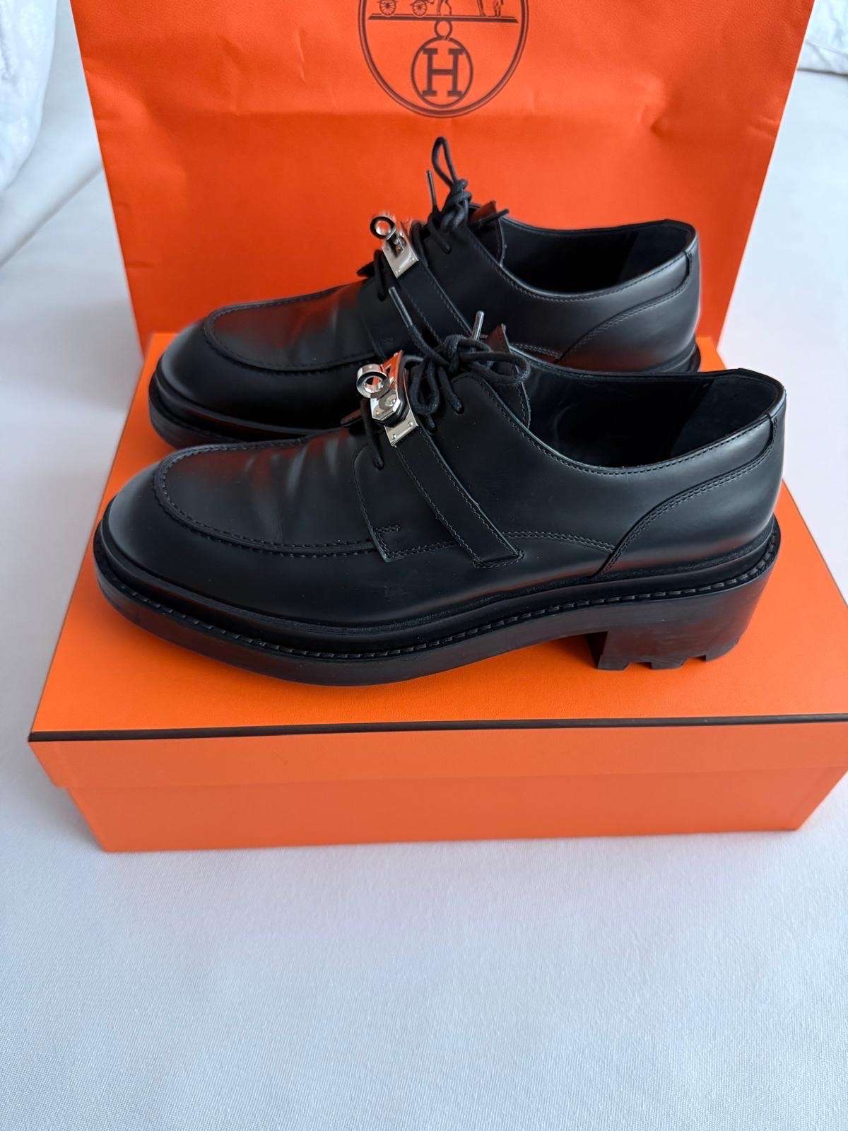 Hermes richelieu derby first loafers