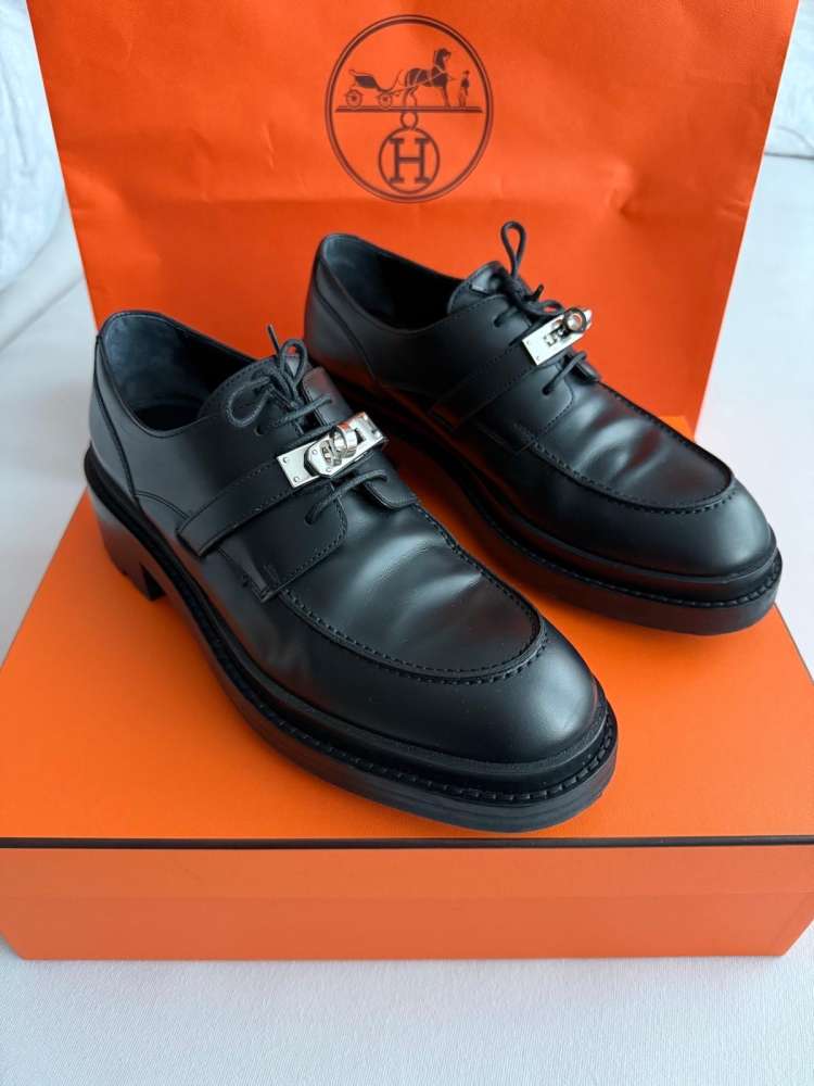 Hermes richelieu derby first loafers