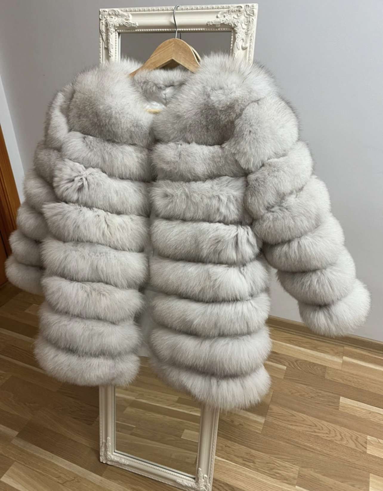 Líščia kožušina 4v1 prírodná biela - S/M