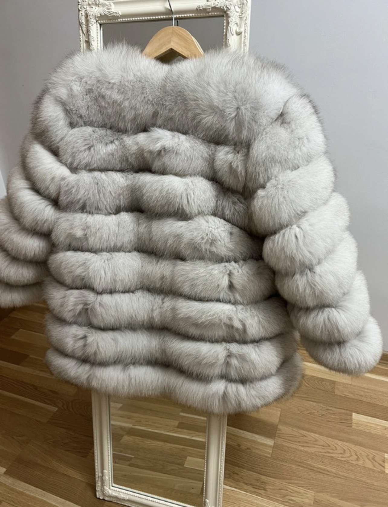 Líščia kožušina 4v1 prírodná biela - S/M