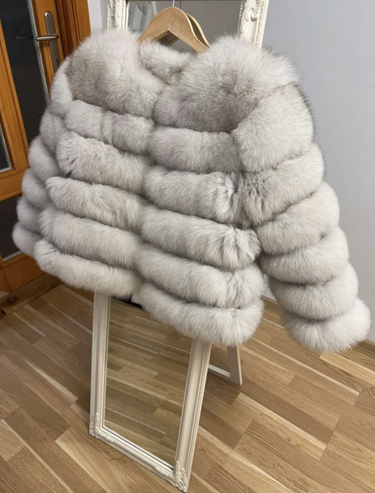 Líščia kožušina 4v1 prírodná biela - S/M