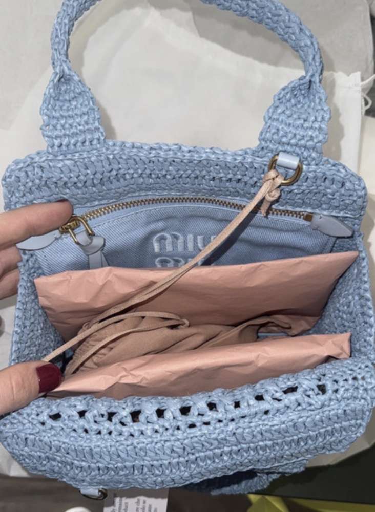 Miu miu rafia kabelka