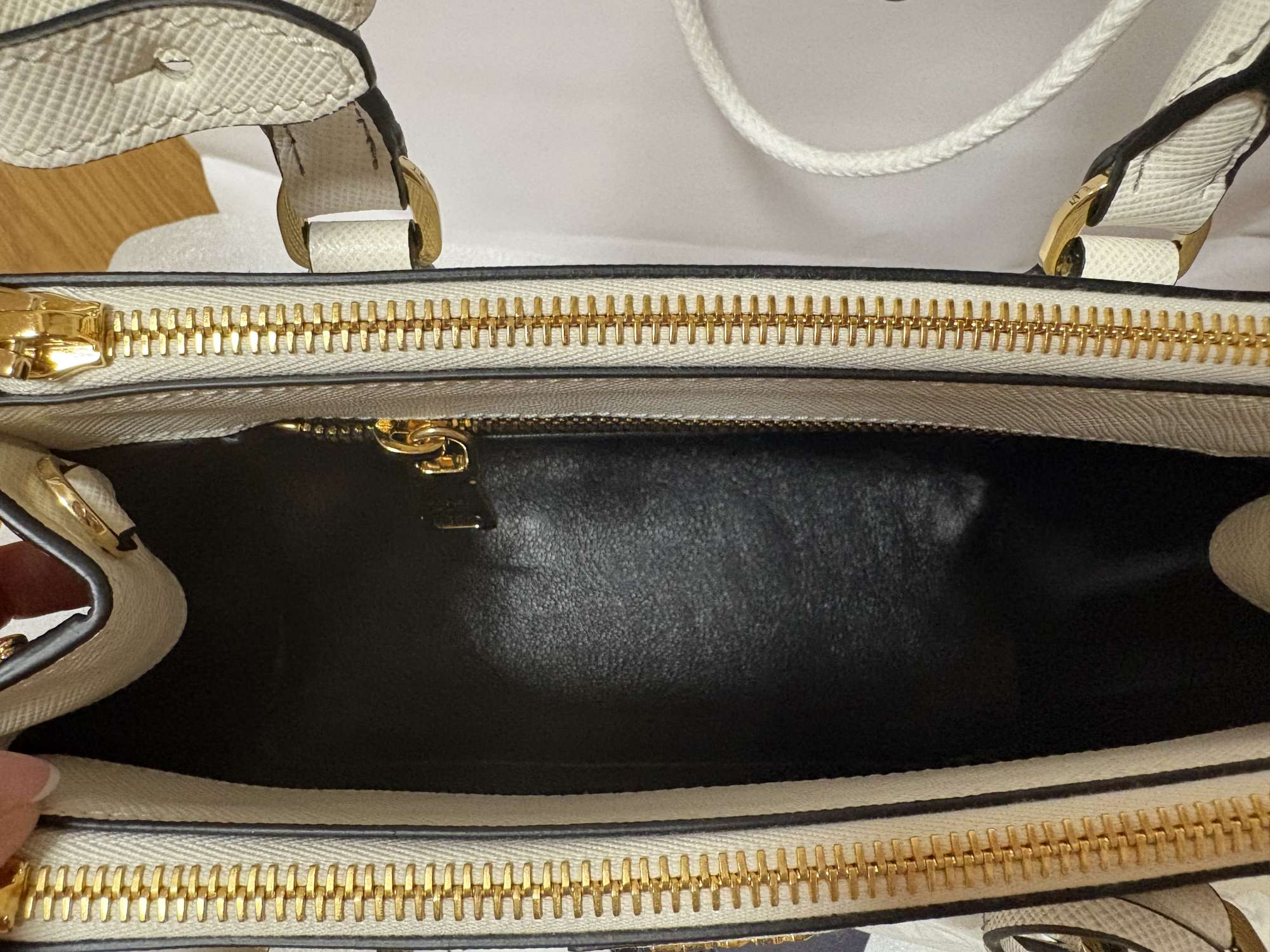 PRADA Galleria Saffiano Lux Ombre Small Double Zip