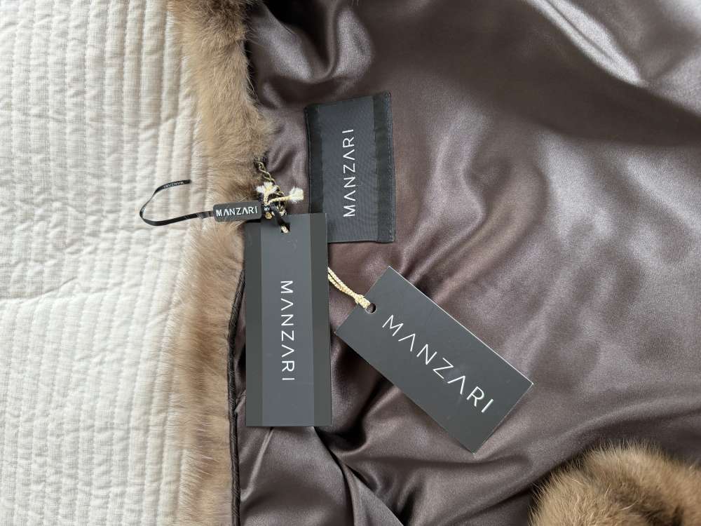 MANZARI Russian Sable luxusný kožuch zo soboľa