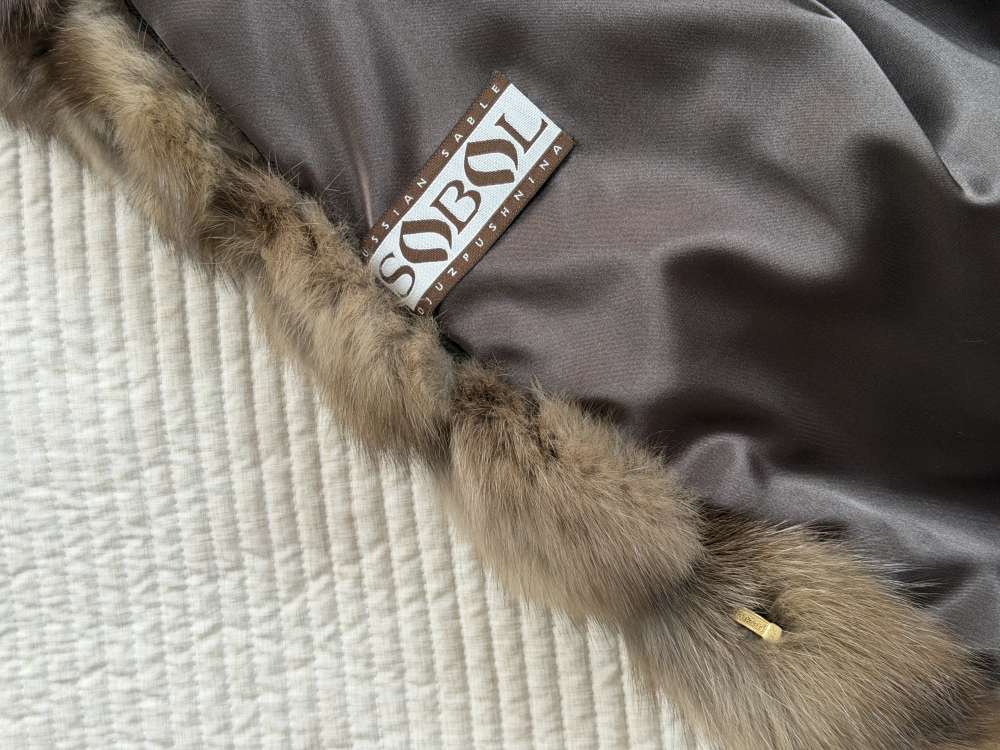 MANZARI Russian Sable luxusný kožuch zo soboľa