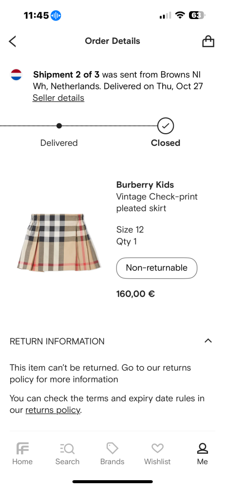 Burberry sukna