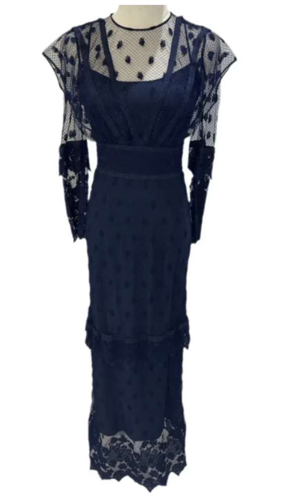 Burberry čipkované šaty