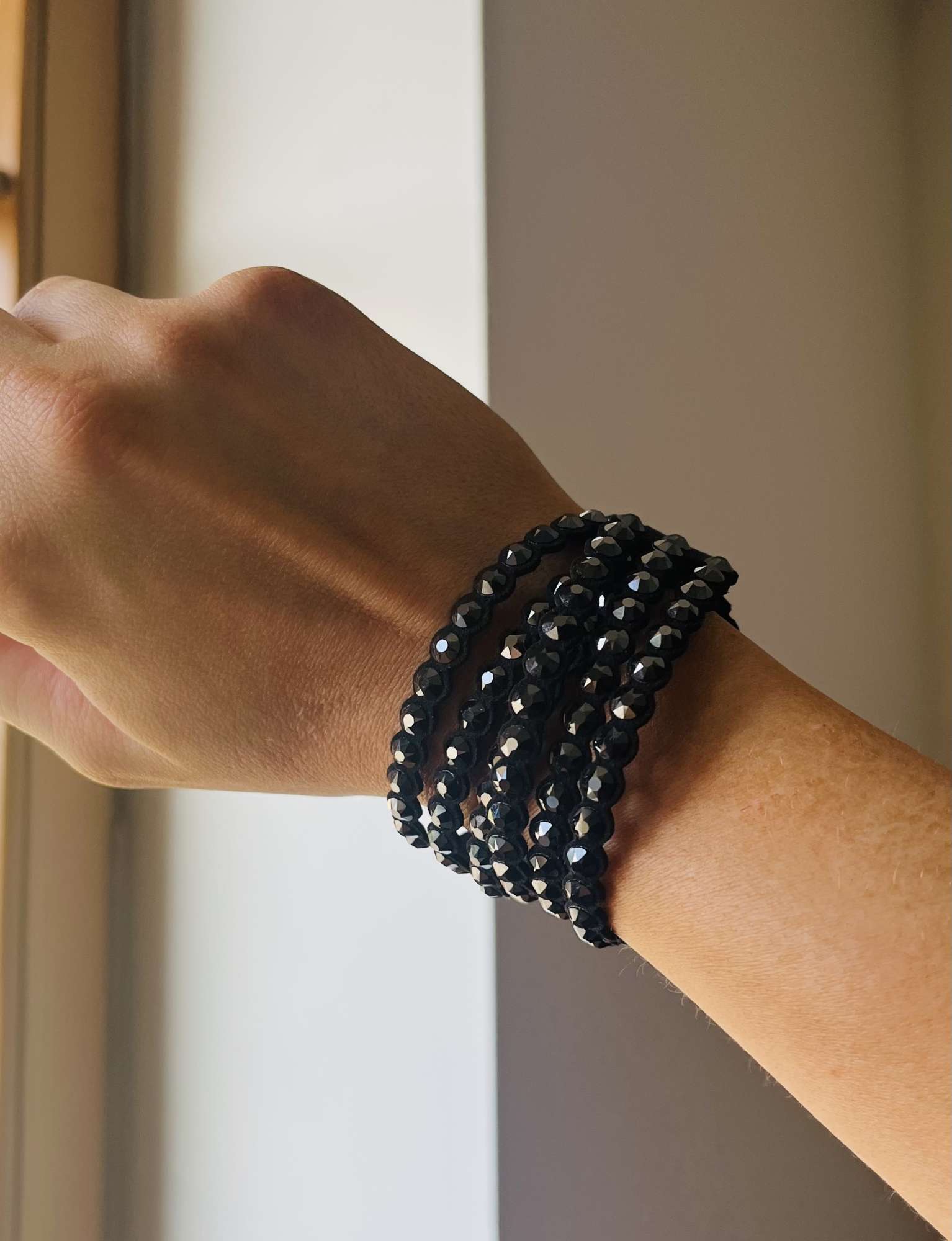 Swarovski choker/náramok čierny