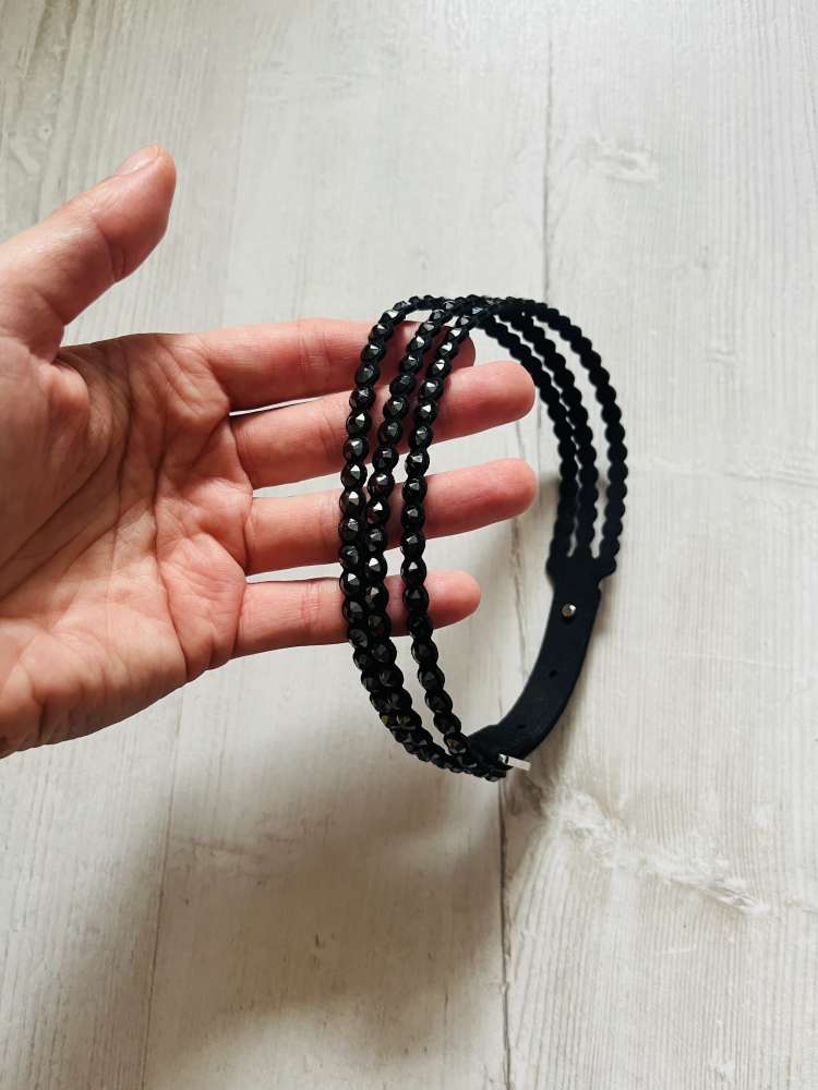 Swarovski choker/náramok čierny