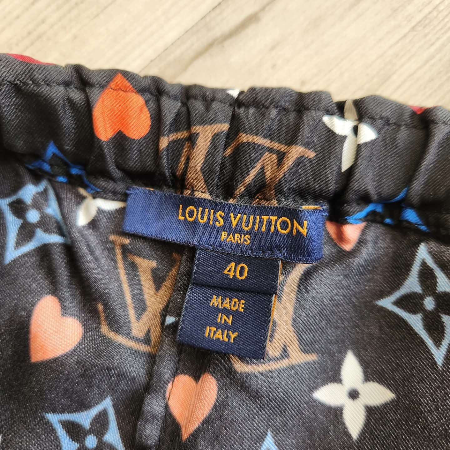 Louis Vuitton Satenove Kalhoty