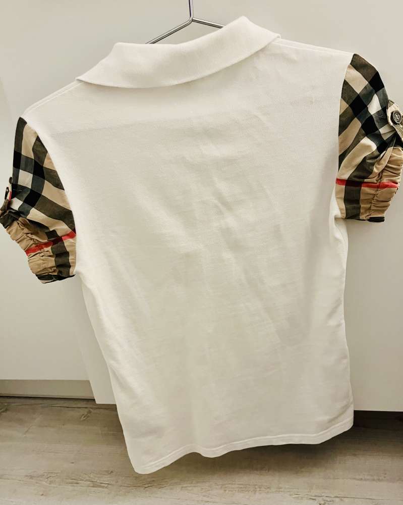 Burberry biela polokošeľa XS