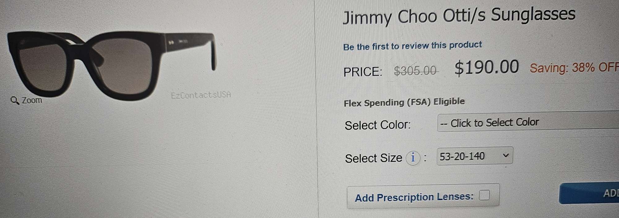 Jimmy Choo slnečné okuliare.