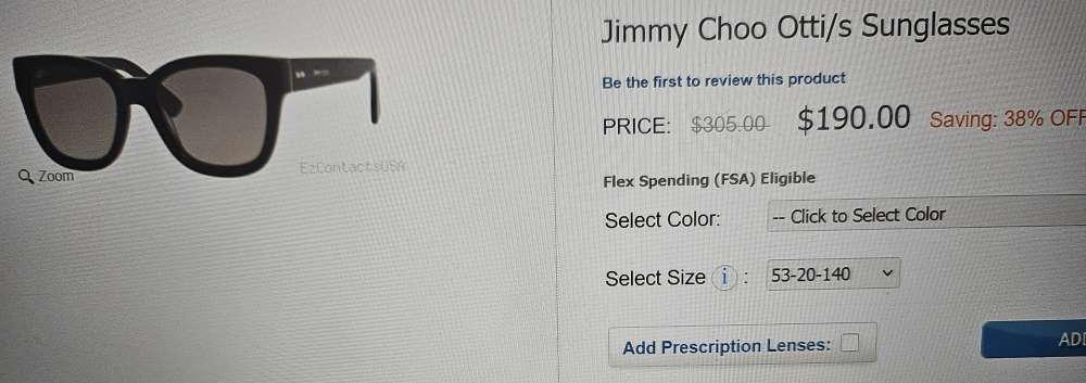 Jimmy Choo slnečné okuliare.