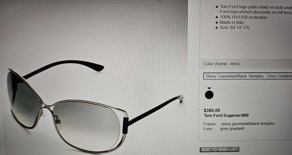 Tom Ford slnečné okuliare model Eugenia TF156.