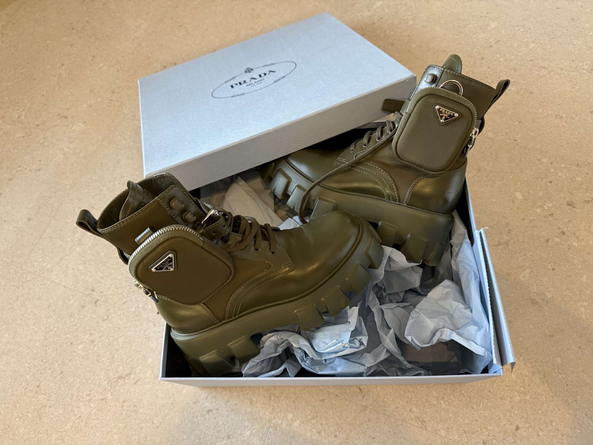 Prada Monolith Army Green