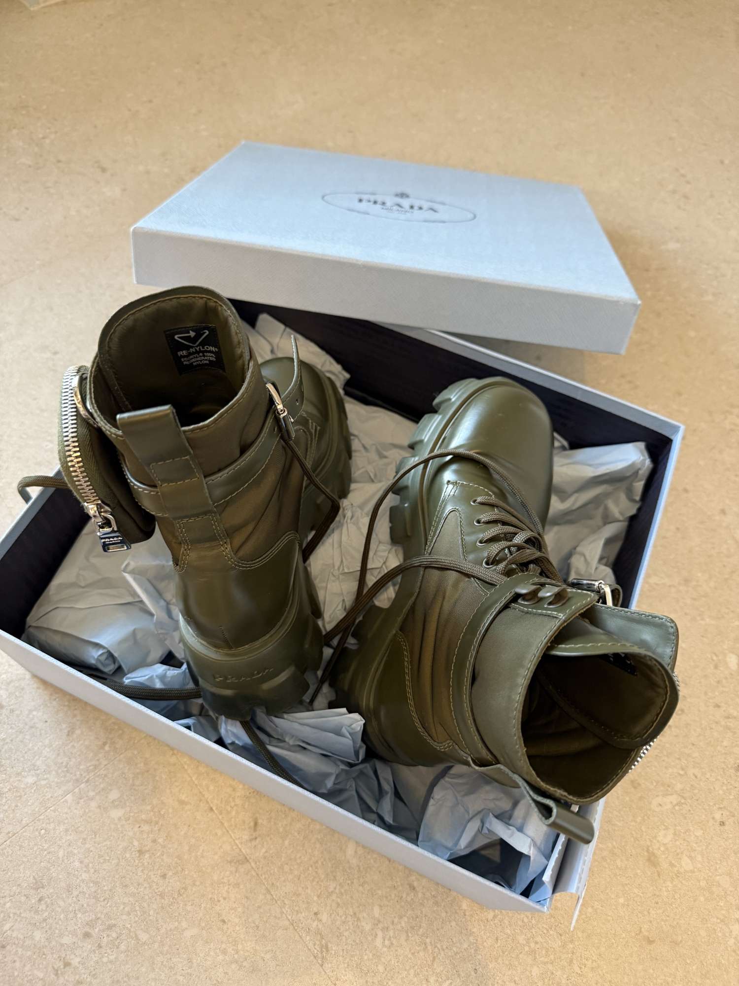 Prada Monolith Army Green
