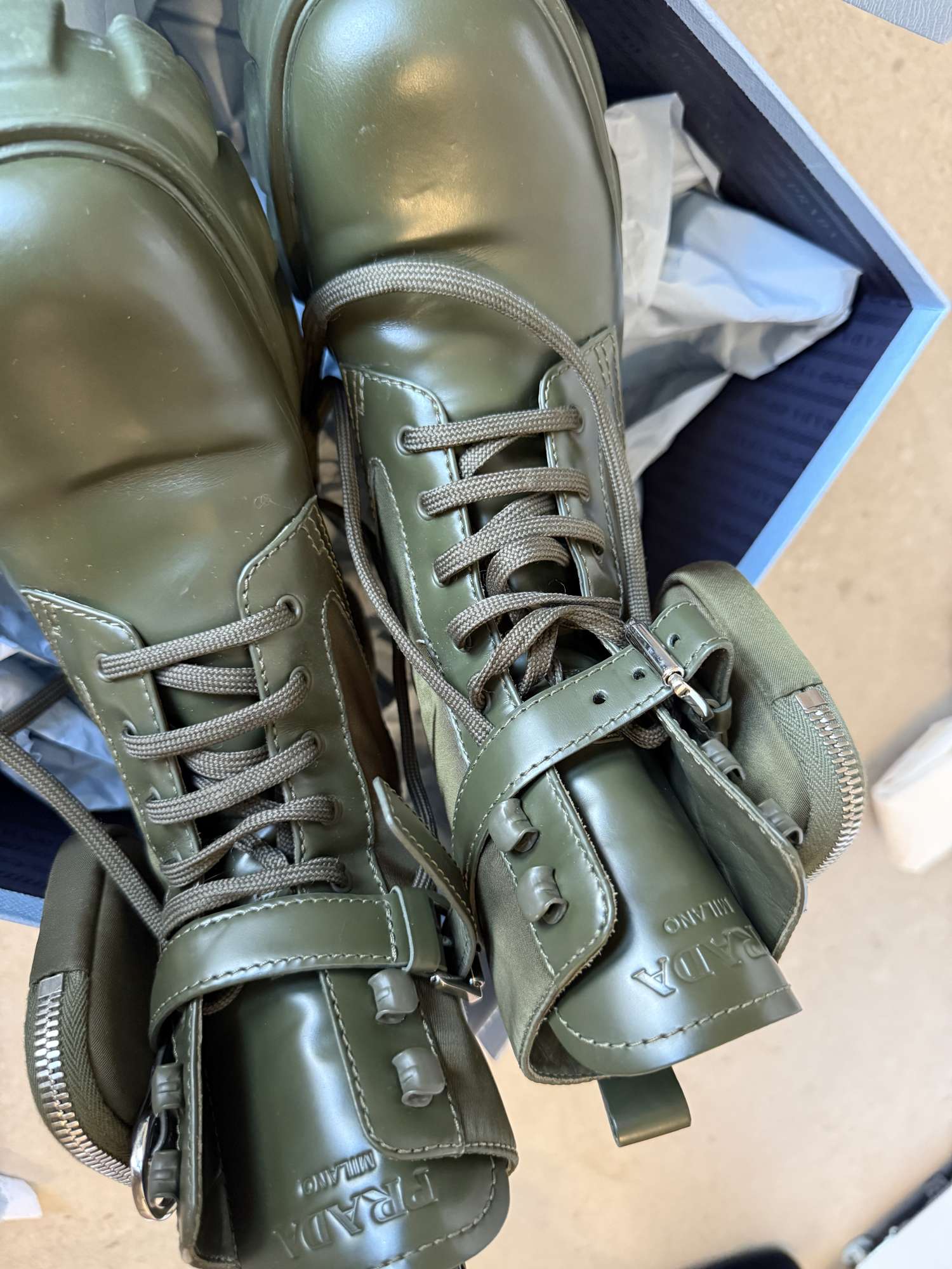 Prada Monolith Army Green