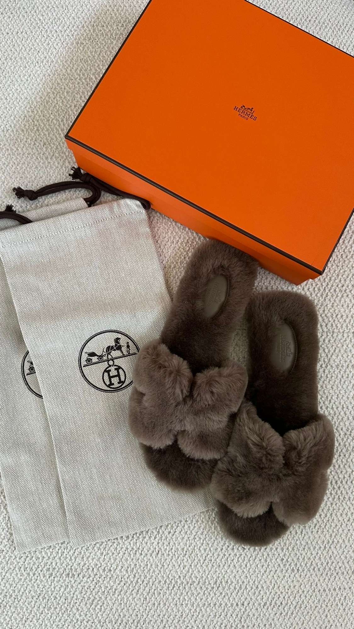 Hermes oran shearling