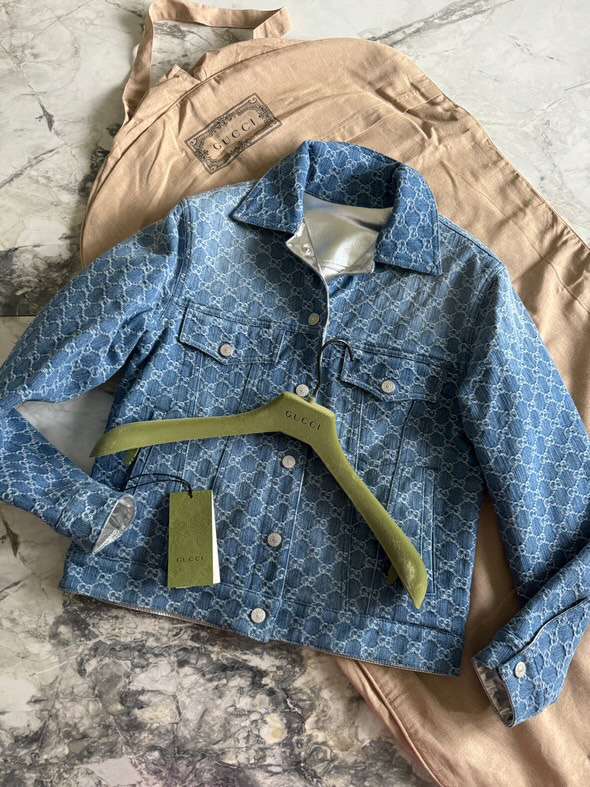 Gucci dámska denim bundička obojstranná