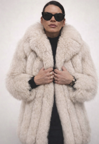 https://www.vipluxury.sk/Luxusný kožuch z pravej líšky – svetlá krémovo-strieborná