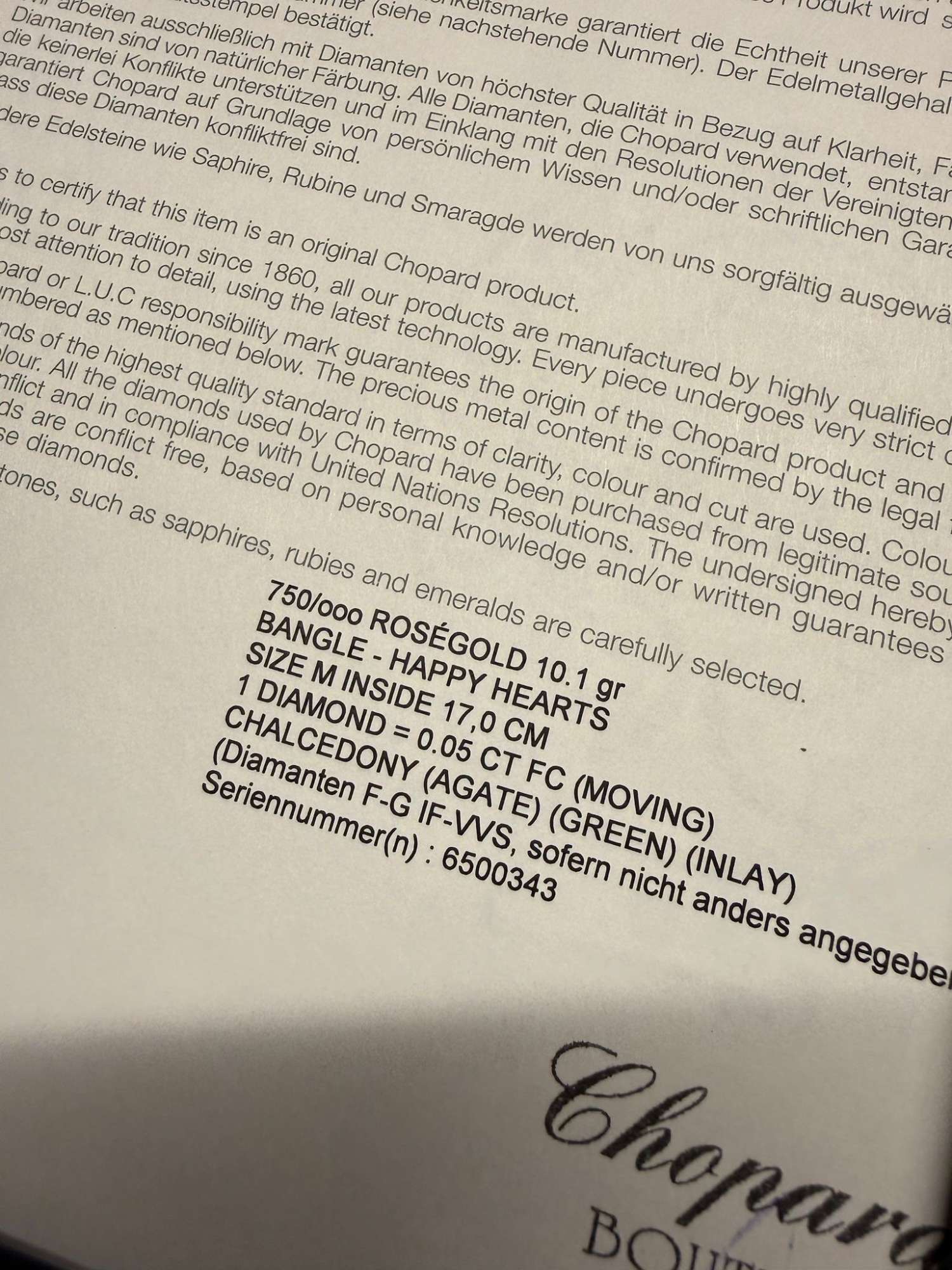 Chopard chalcedon diamant