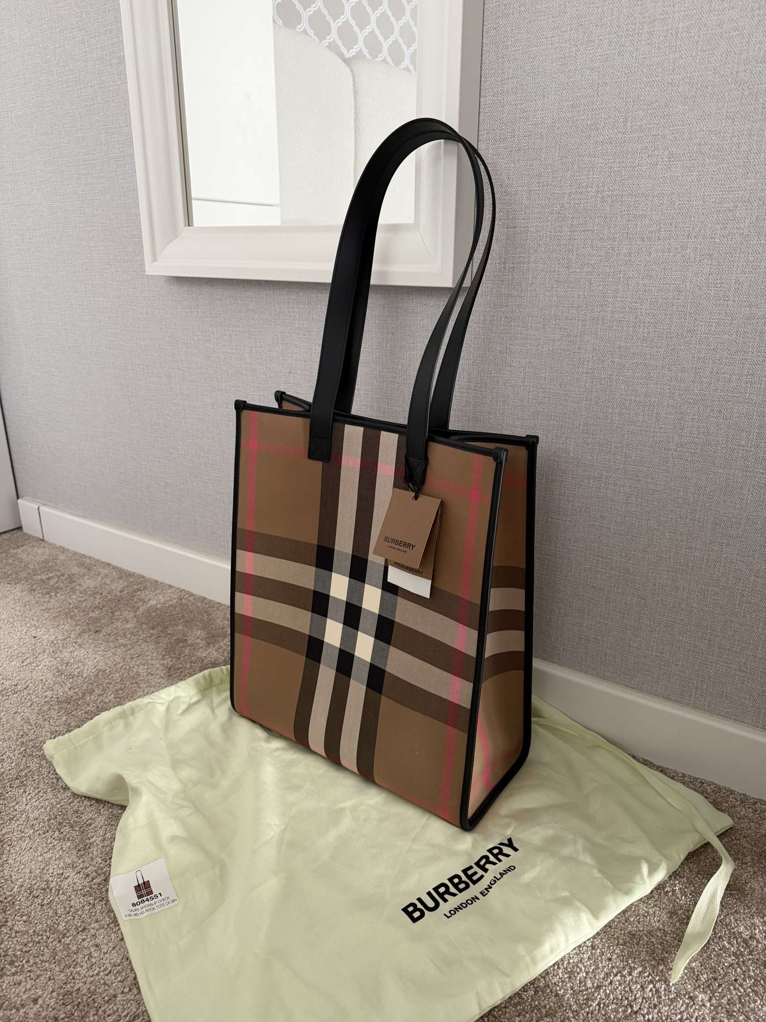 Burberry leather tote
