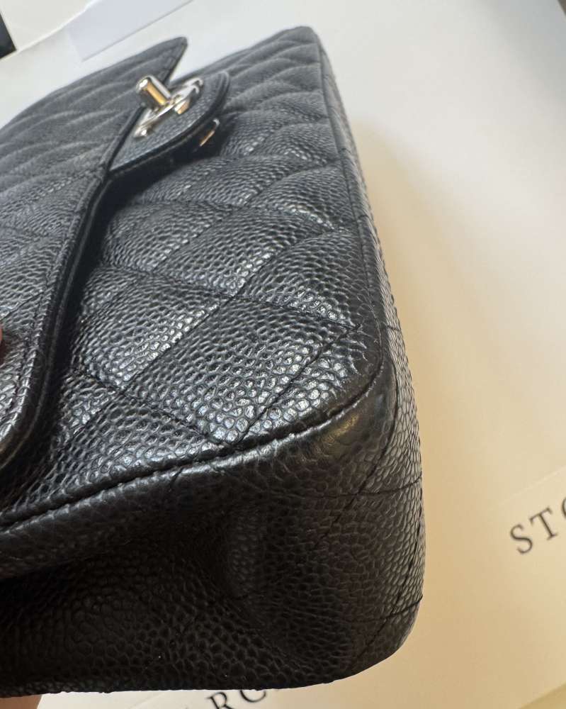 Chanel Double Flap Caviar Leather Medium