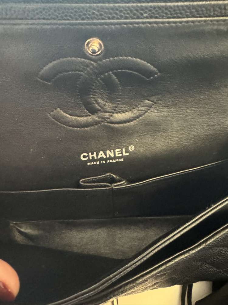 Chanel Double Flap Caviar Leather Medium