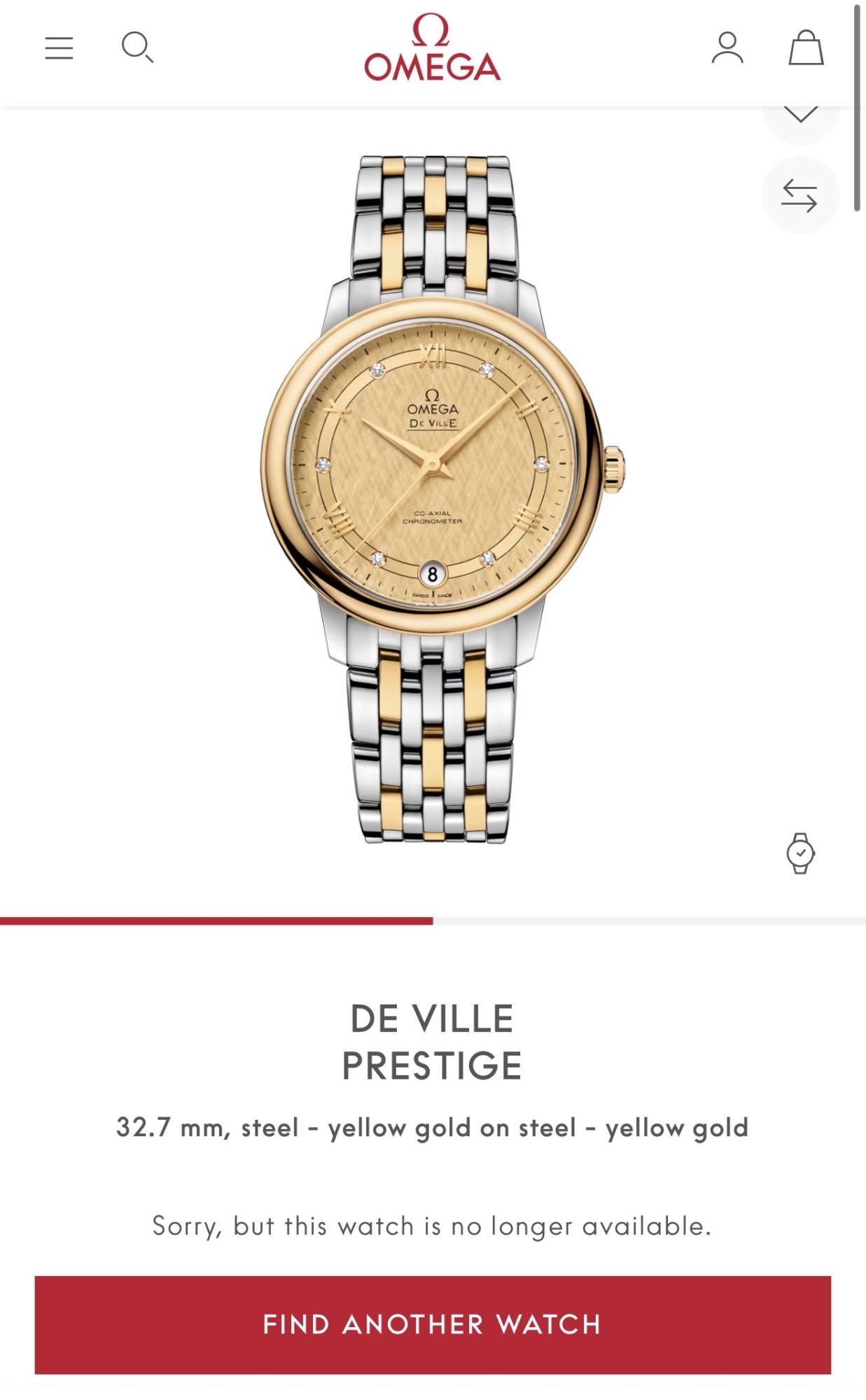 Omega DE VILLE PRESTIGE 32.7 mm