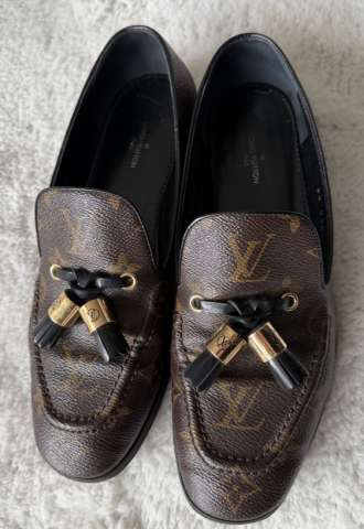 https://www.vipluxury.sk/LOUIS VUITTON Plátené mokasíny s monogramovým vzorom, veľkosť 7/37,5