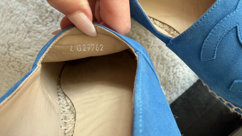 Modré semišové espadrilky CC