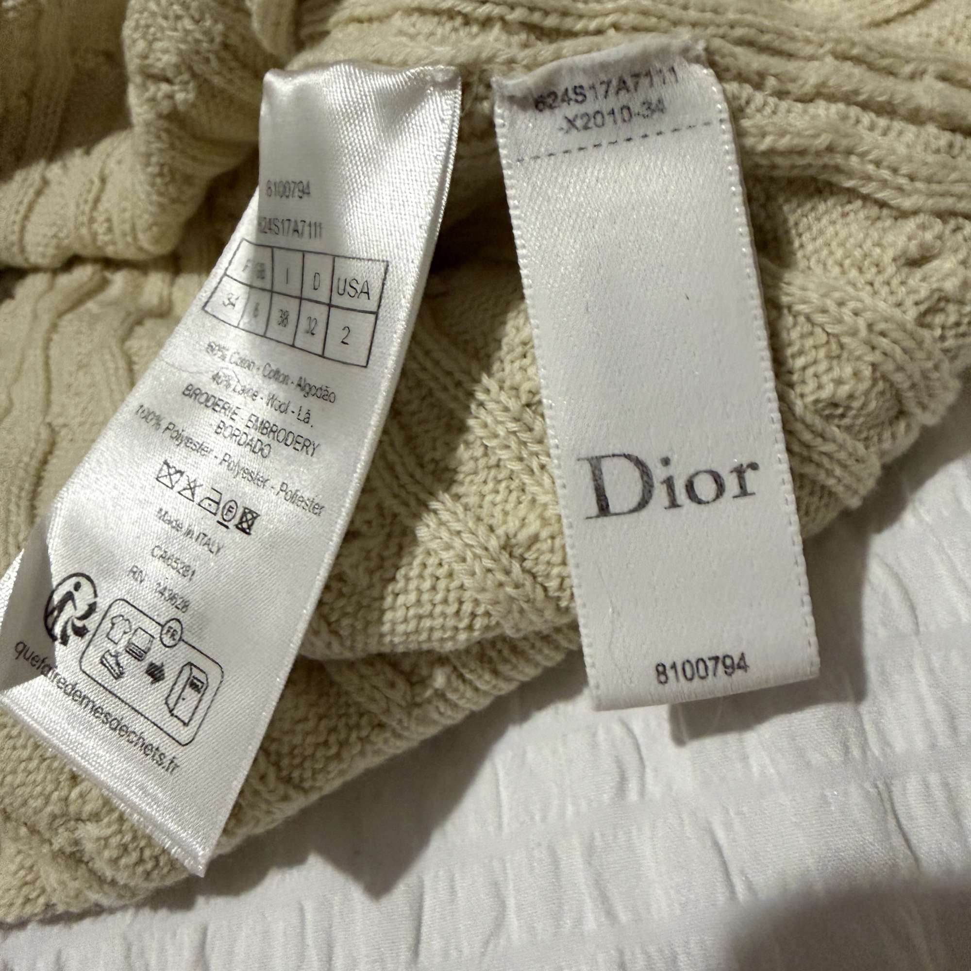 Dior Médaillon Short-Sleeved Sweater