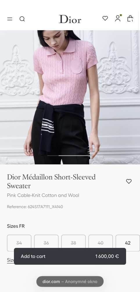Dior Médaillon Short-Sleeved Sweater