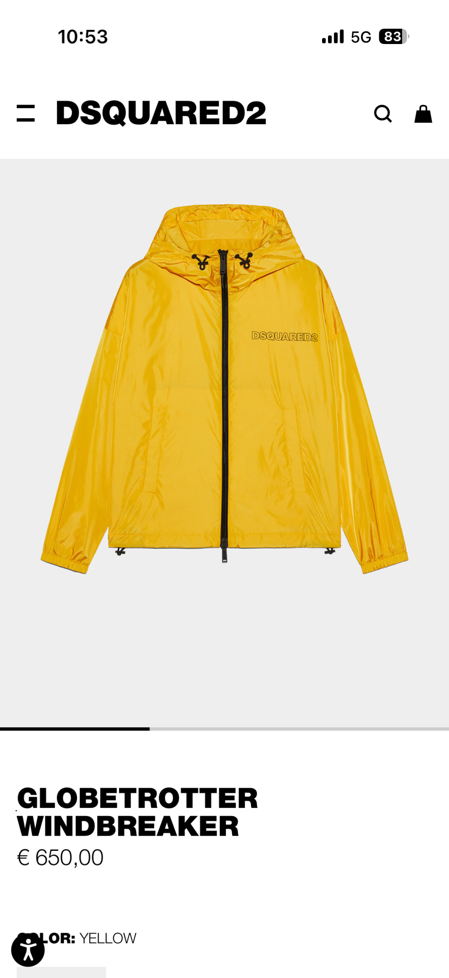 DSQUARED2 GLOBETROTTER WINDBREAKER