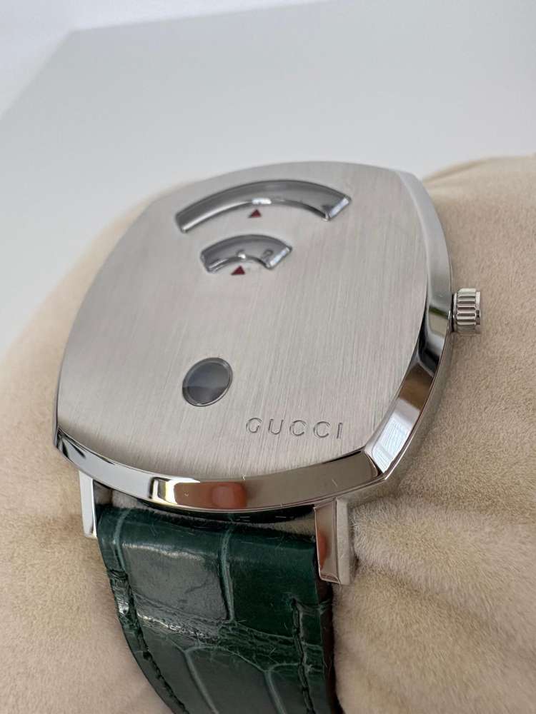 Gucci Grip – Oceľ / Zelený Aligátor