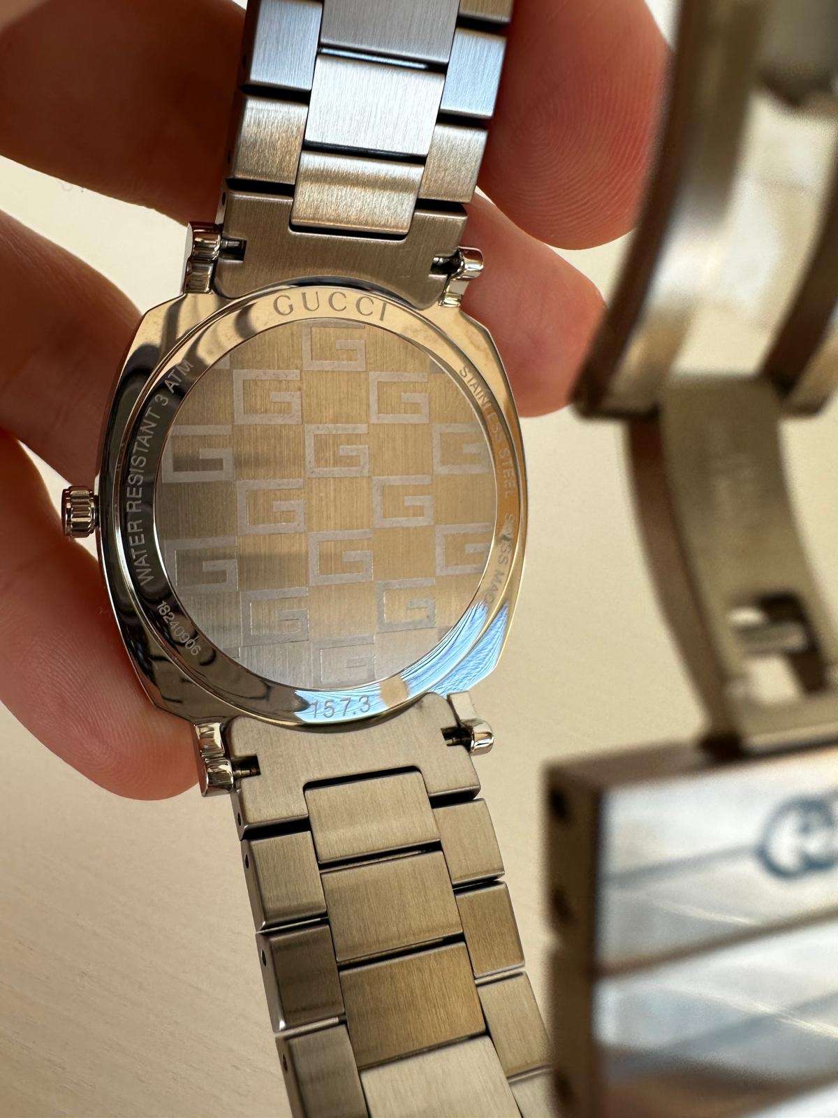 Gucci Grip – Oceľ / Modrá Superluminova