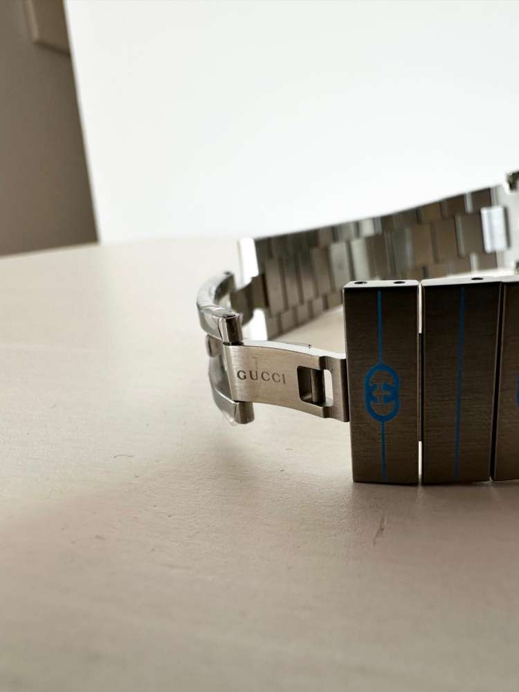 Gucci Grip – Oceľ / Modrá Superluminova