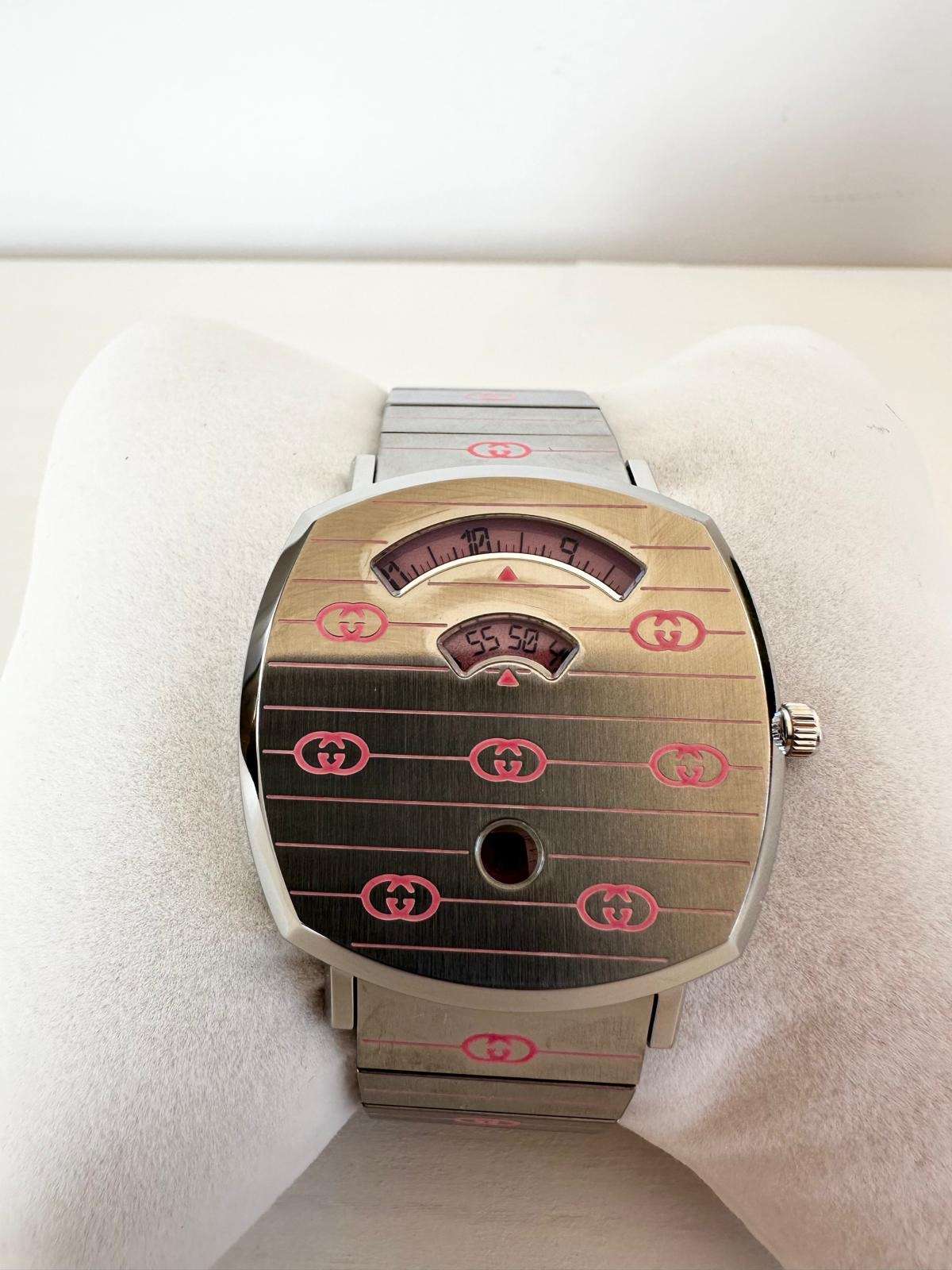 Gucci Grip – Oceľ / Ružová Superluminova