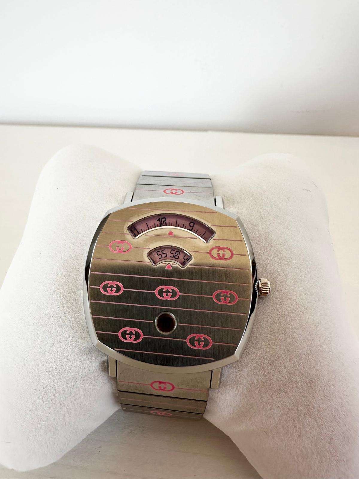 Gucci Grip – Oceľ / Ružová Superluminova