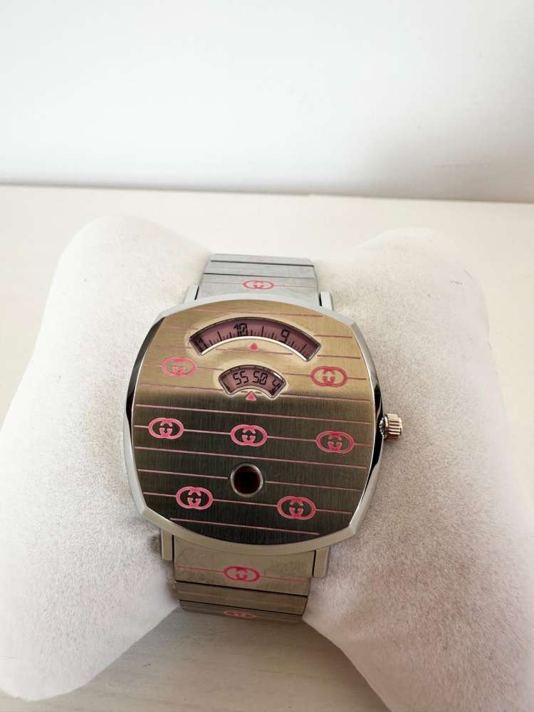 Gucci Grip – Oceľ / Ružová Superluminova