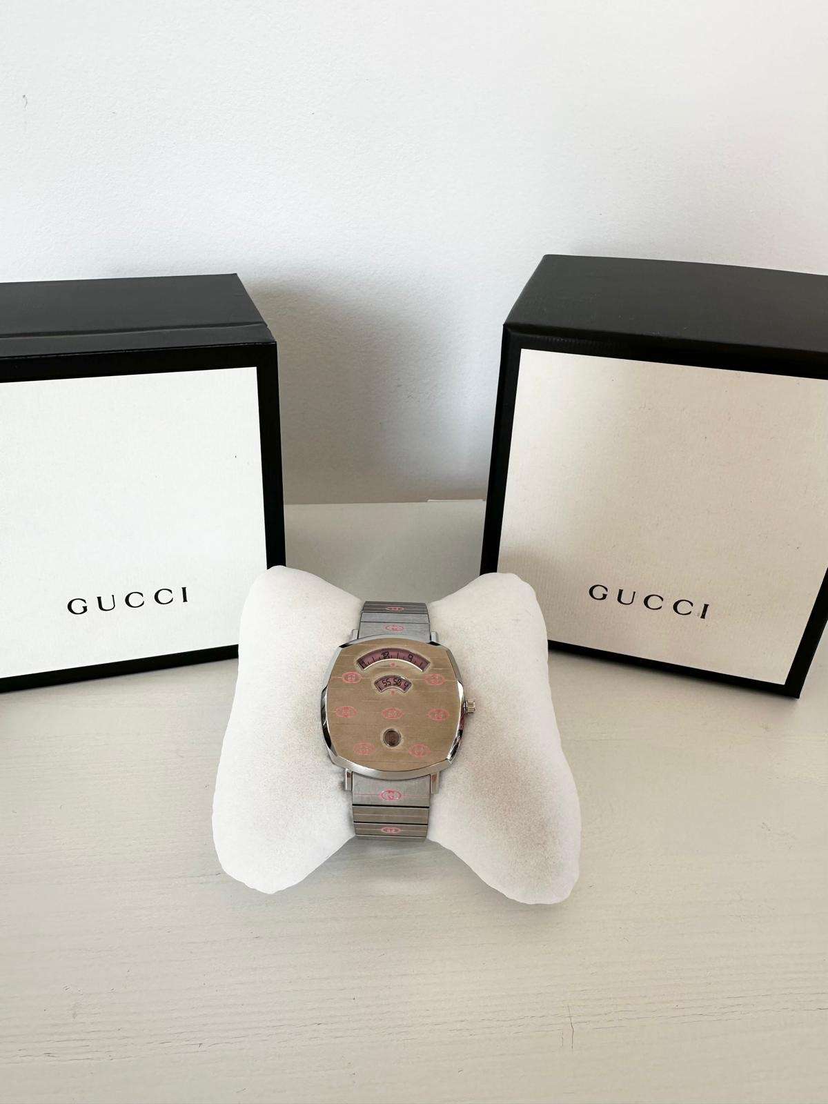 Gucci Grip – Oceľ / Ružová Superluminova