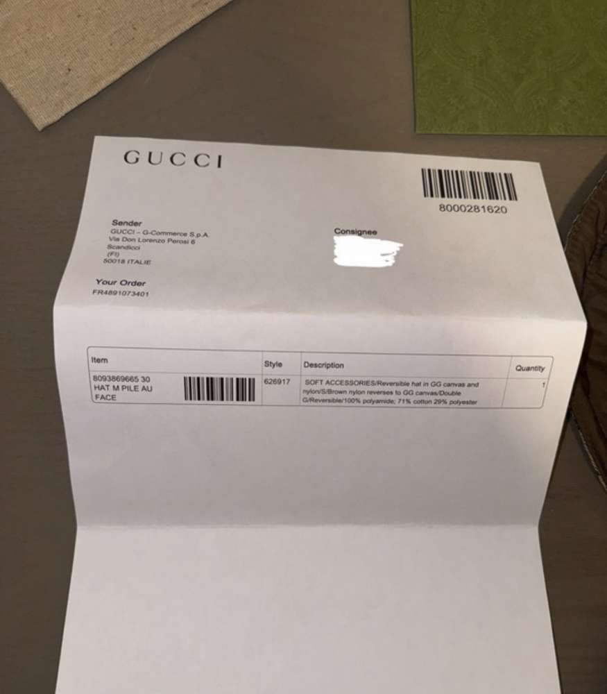 Gucci klobúk