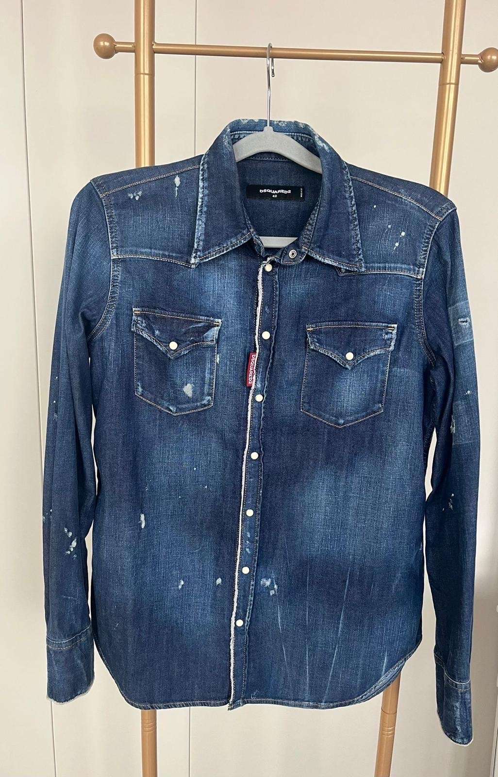 Dsquared2 riflová košeľa