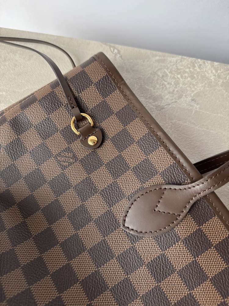 LOUIS VUITTON Neverfull MM Damier Ebene Cherry kabelka taška