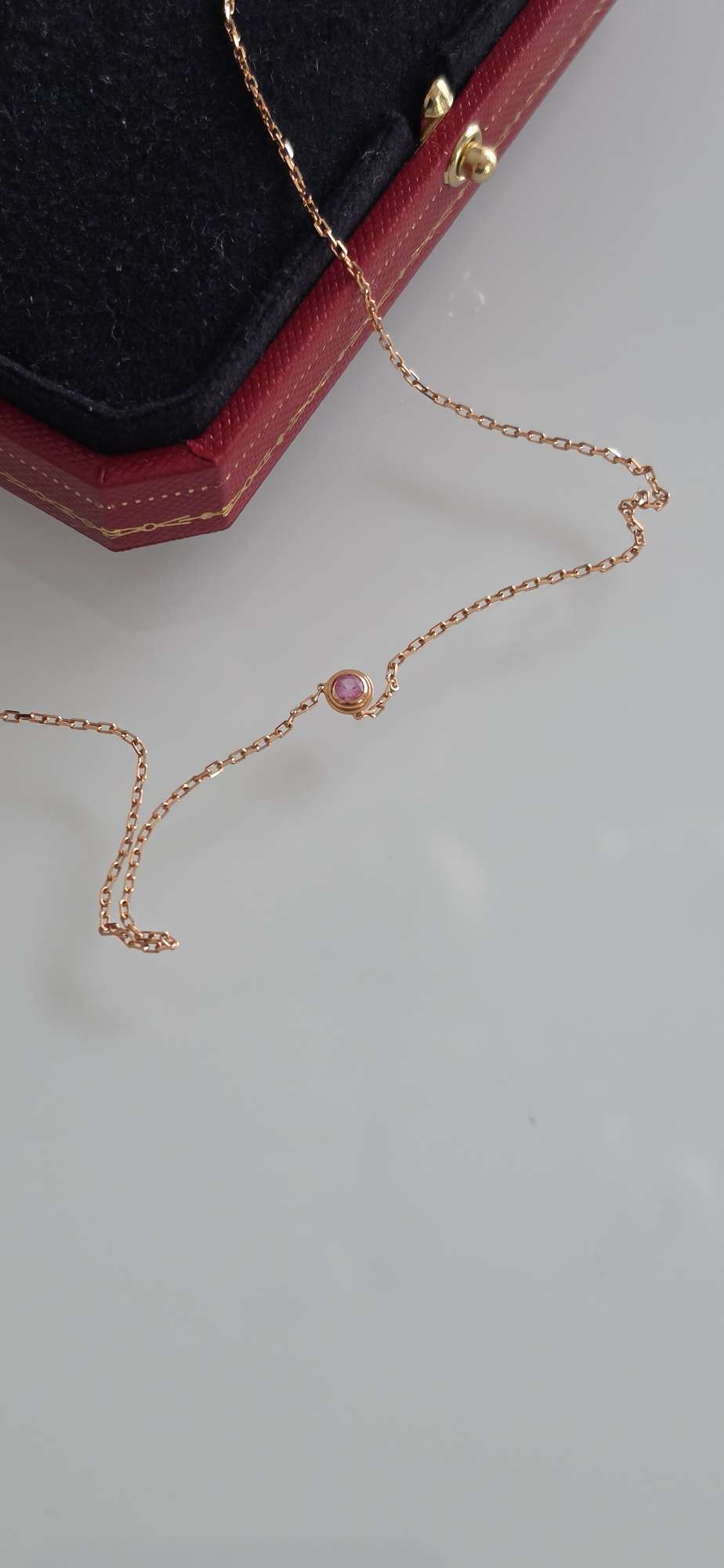 Cartier D'Amour Pendant, Pink Sapphire
