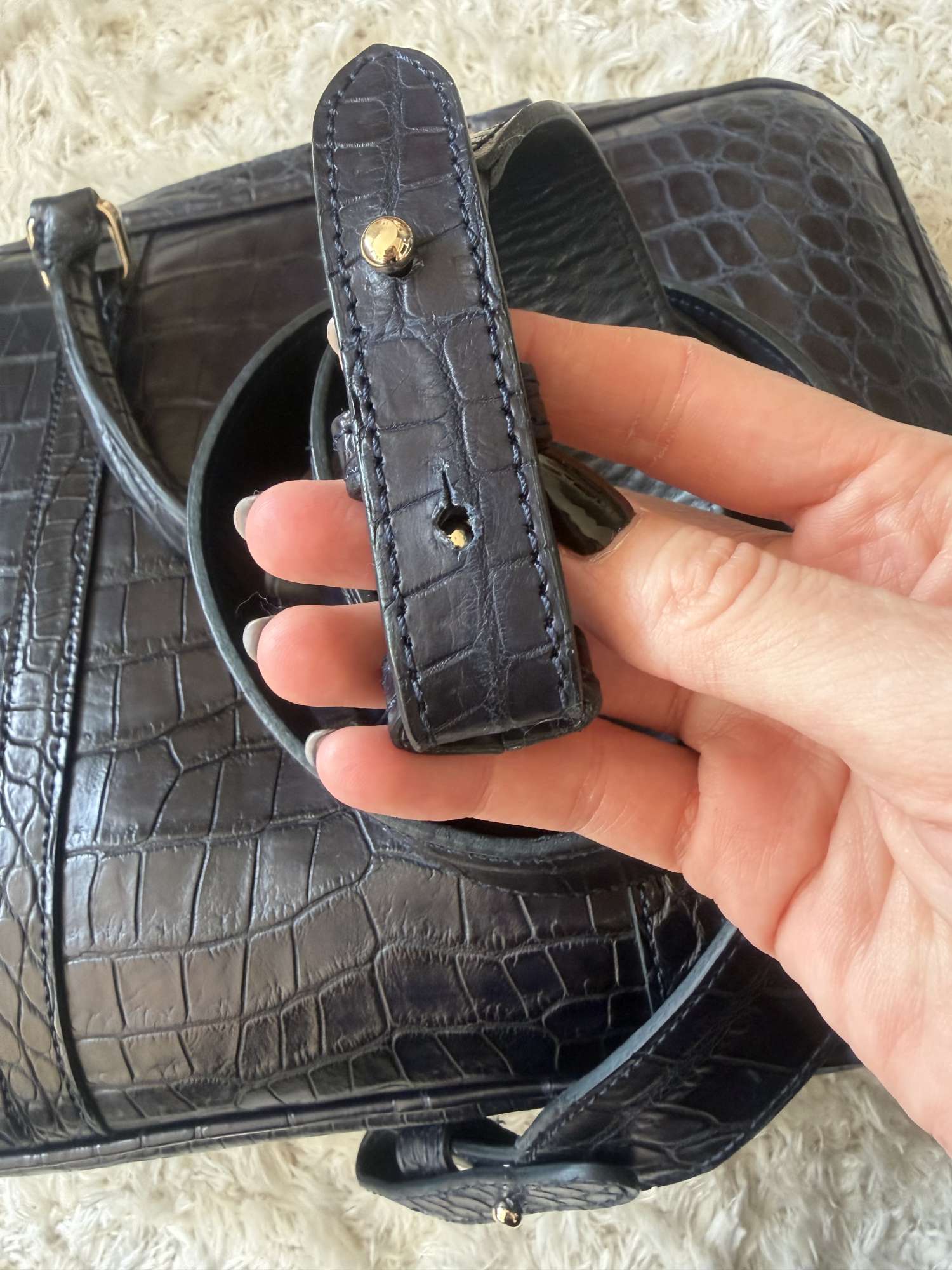 Corneliani pracovná taška z krokodílej kože