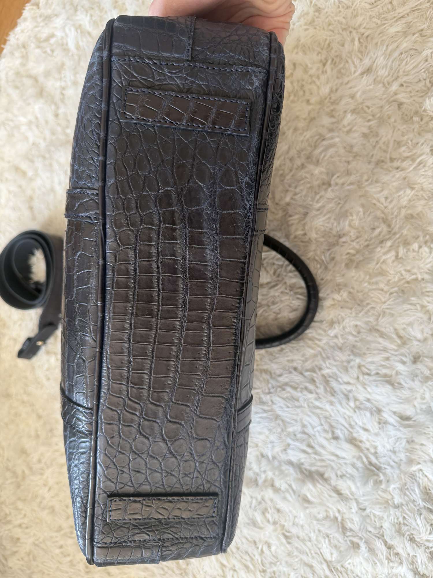 Corneliani pracovná taška z krokodílej kože