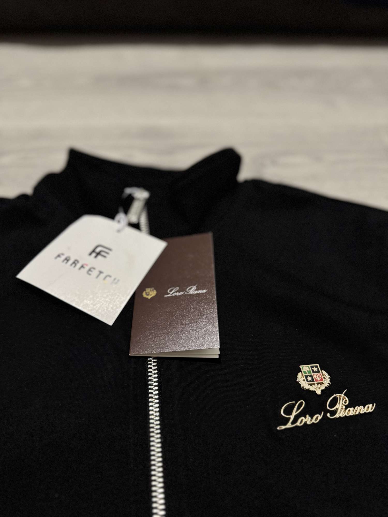 Loro Piana Zip Jacket Black – Size M – NEW with Tags