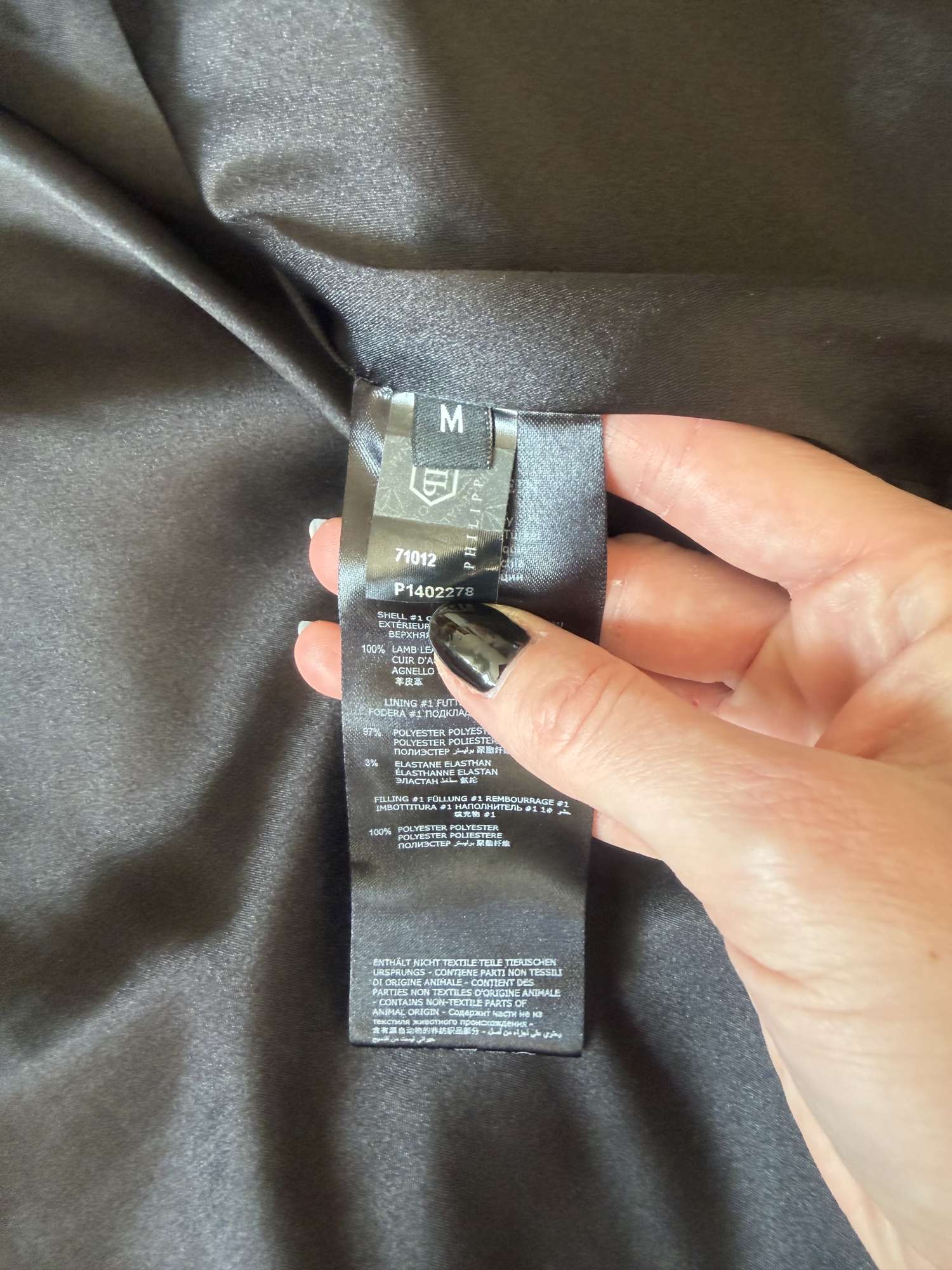 Philipp Plein pánska kožená bunda