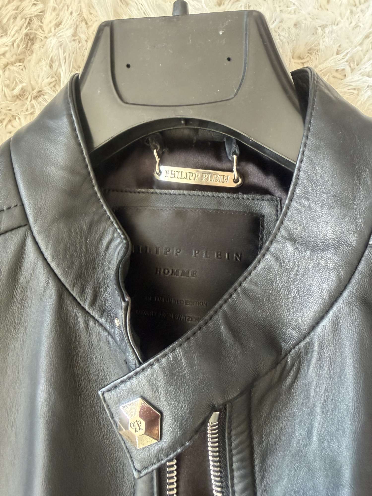 Philipp Plein pánska kožená bunda